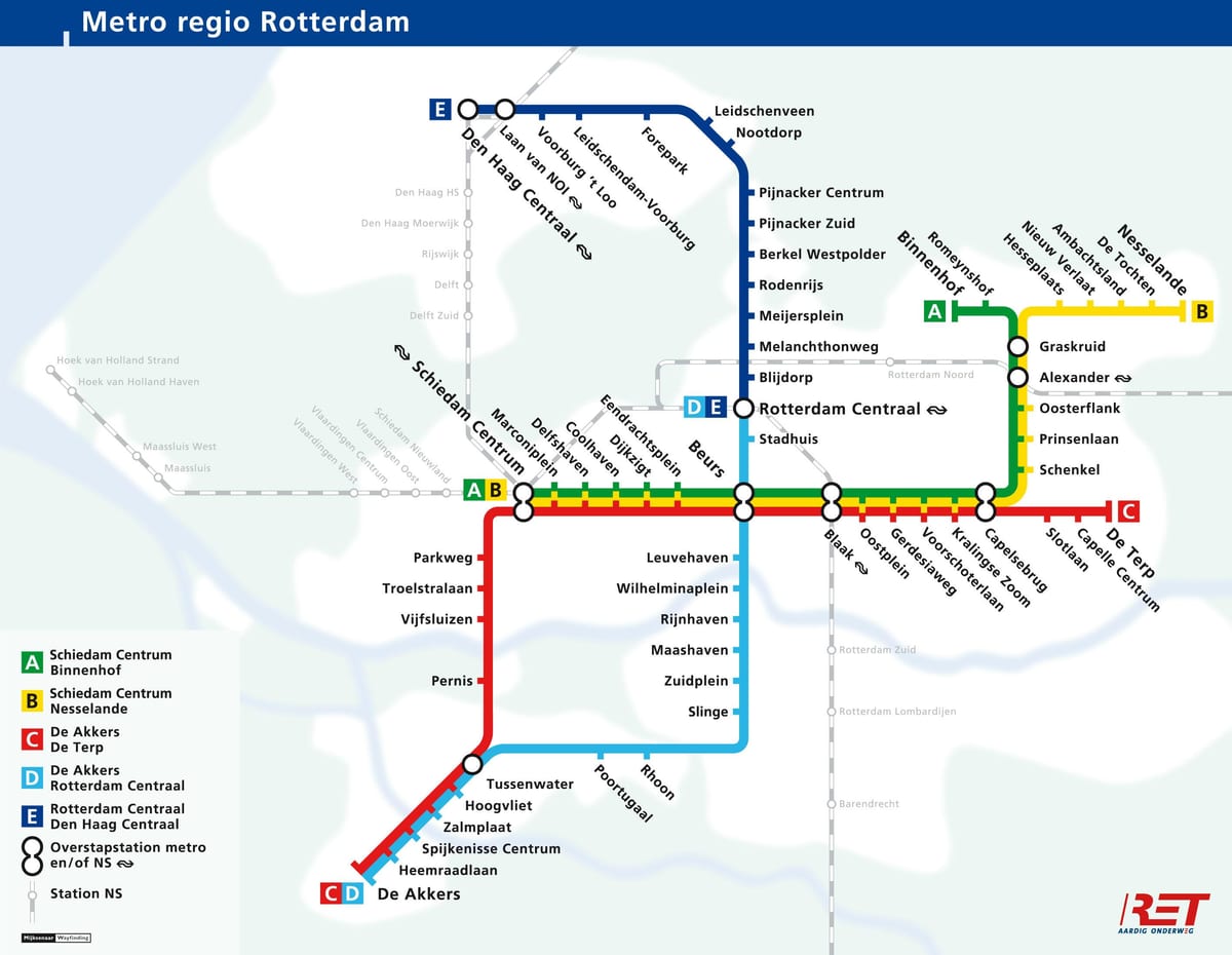 la haye plan du métro