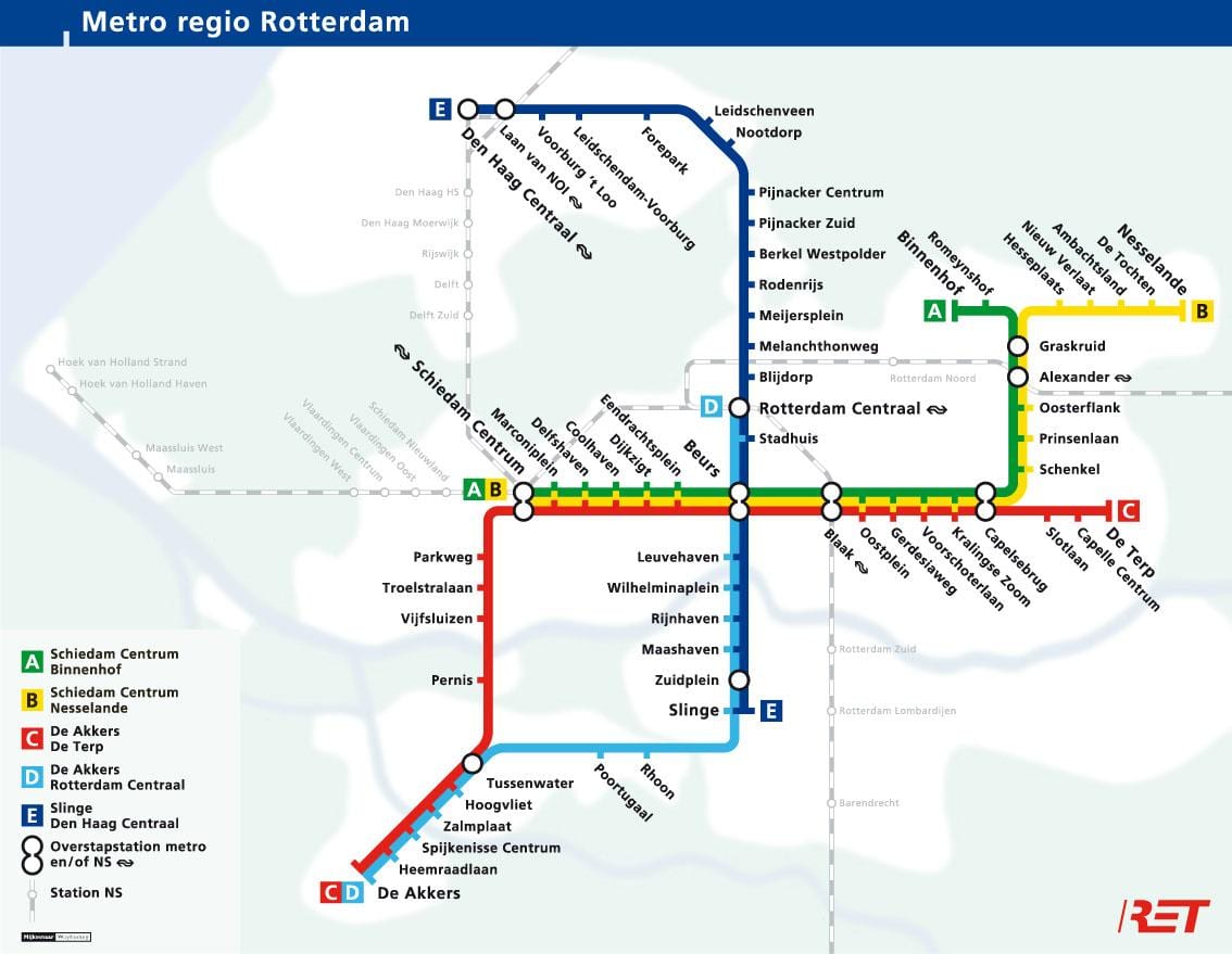 ret la carte de Rotterdam